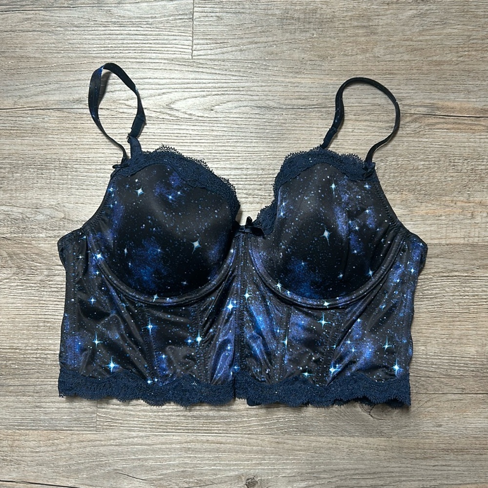 VS Dream Angels Bra Top 34D lined Demi astrology space